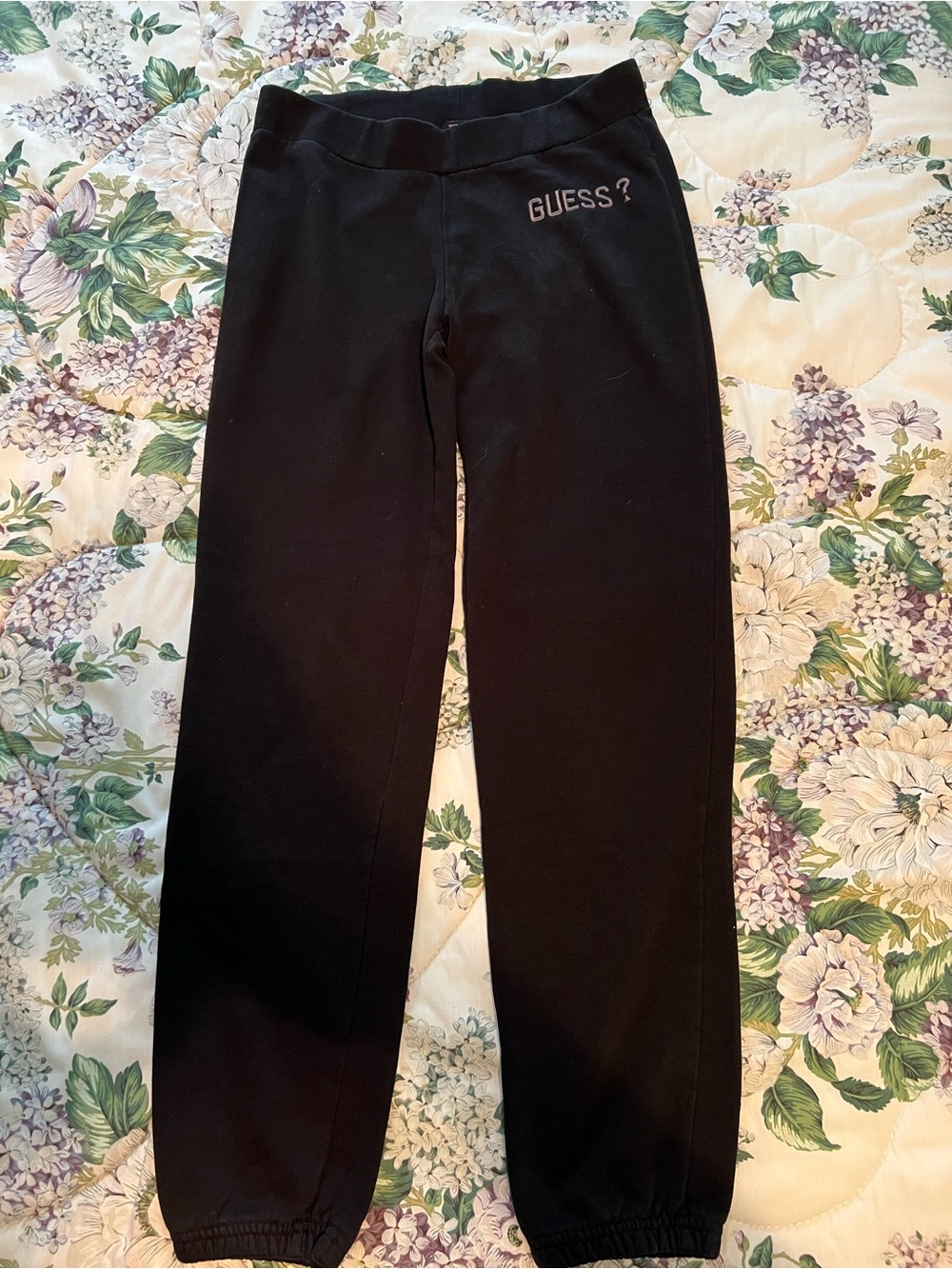 Guess Pull On Sweatpants Womens Size M Black